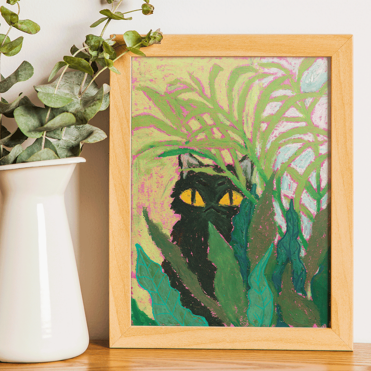 Black Cat - Art Print